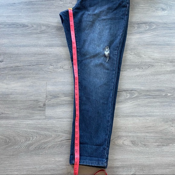 PLUS Medium Wash Women's Jeans Overalls - Picture 14 of 14